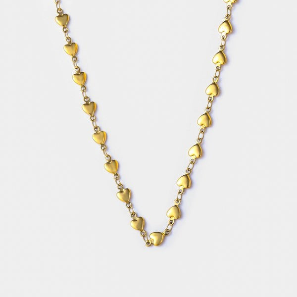 Love Struck Heart Chain Necklace | Victoria Emerson