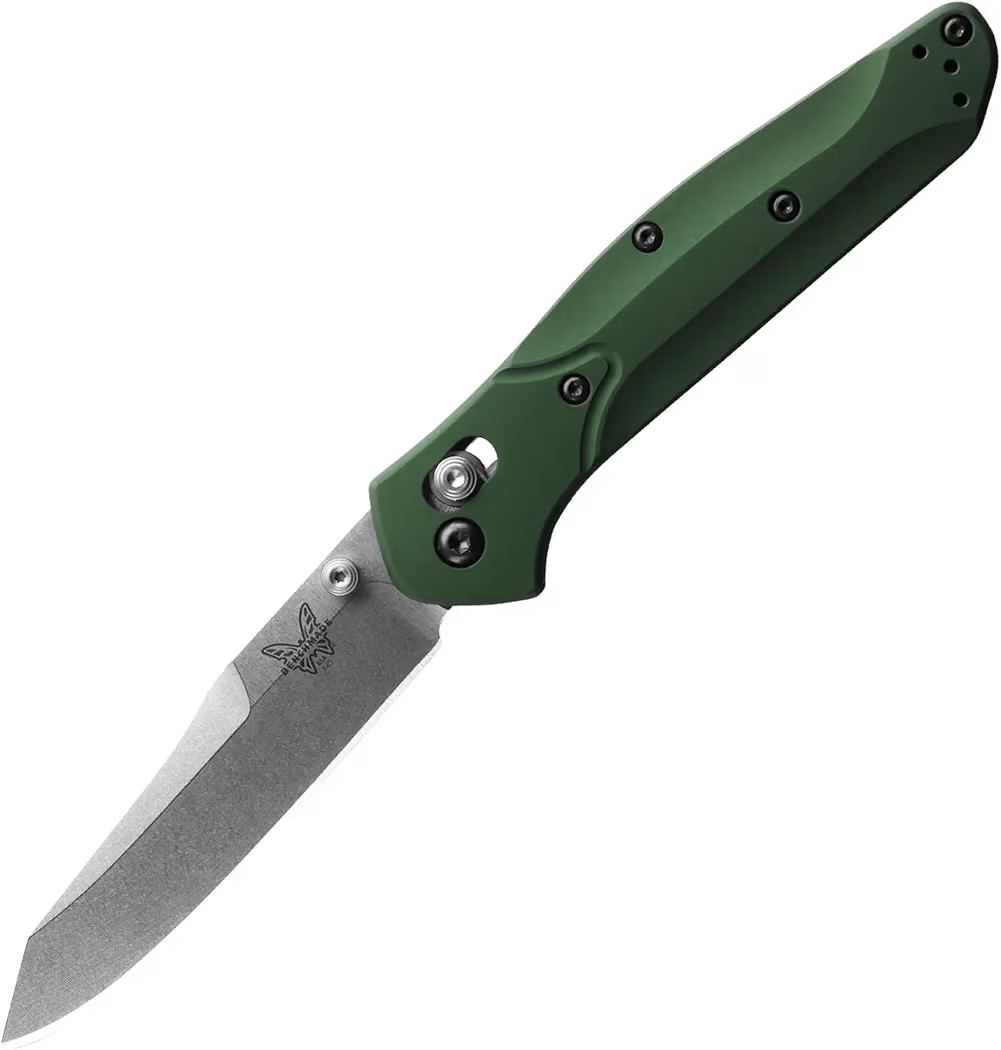 Benchmade - Osborne 940 EDC Knife with Green 6061-T6 Aluminum Handle (940) | Amazon (US)