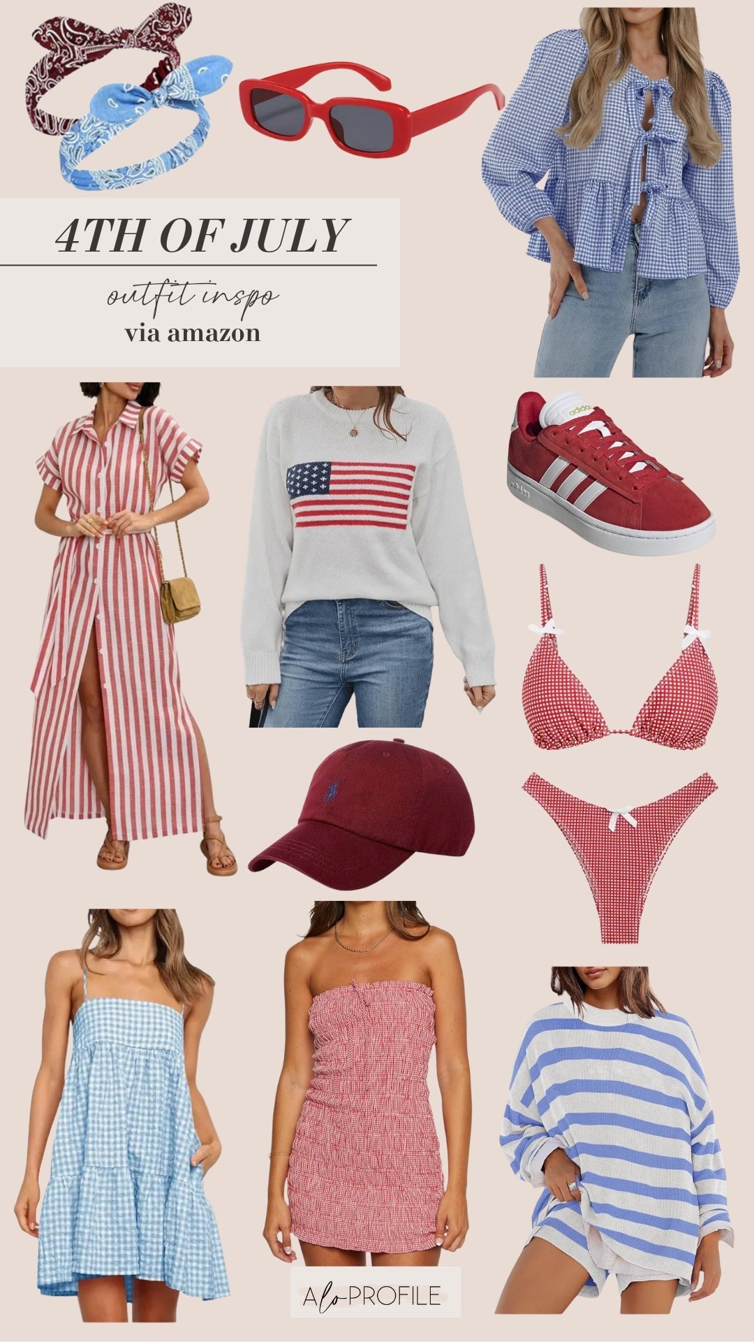 Americana Outfit Inspo via Amazon 💙♥️4th of July, 4th of July outfits, outfits for the 4th, Independence Day, Americana outfit, summer fashion, summer outfits, 4th of July outfit Inspo