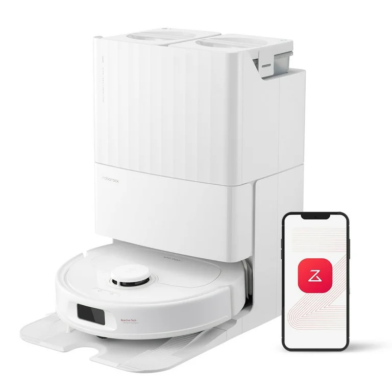 Roborock Qrevo S Robot Vacuum and Mop, Self Washing, Self Drying, Self Emptying (White) | Walmart (US)