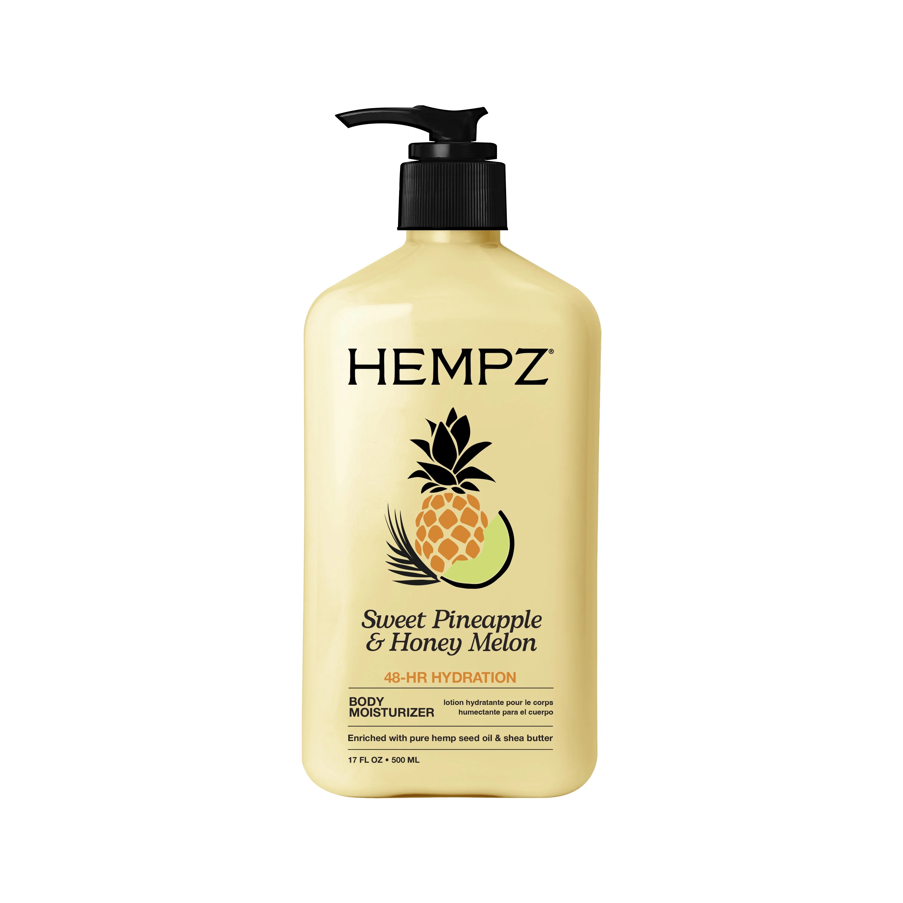 Hempz Body Lotion for Dry Skin, Hydrating Sweet Pineapple & Honey Melon, 17 fl oz | Walmart (US)