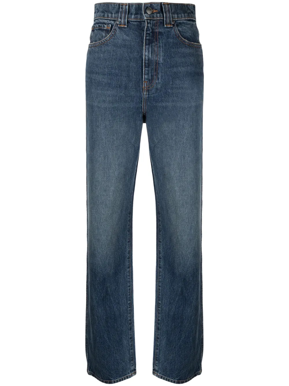 KHAITE Albi straight-leg Jeans | Blue | FARFETCH | Farfetch Global