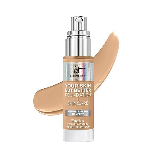 IT Cosmetics Your Skin But Better Foundation + Skincare - Hydrating Medium Buildable Coverage - M... | Amazon (US)