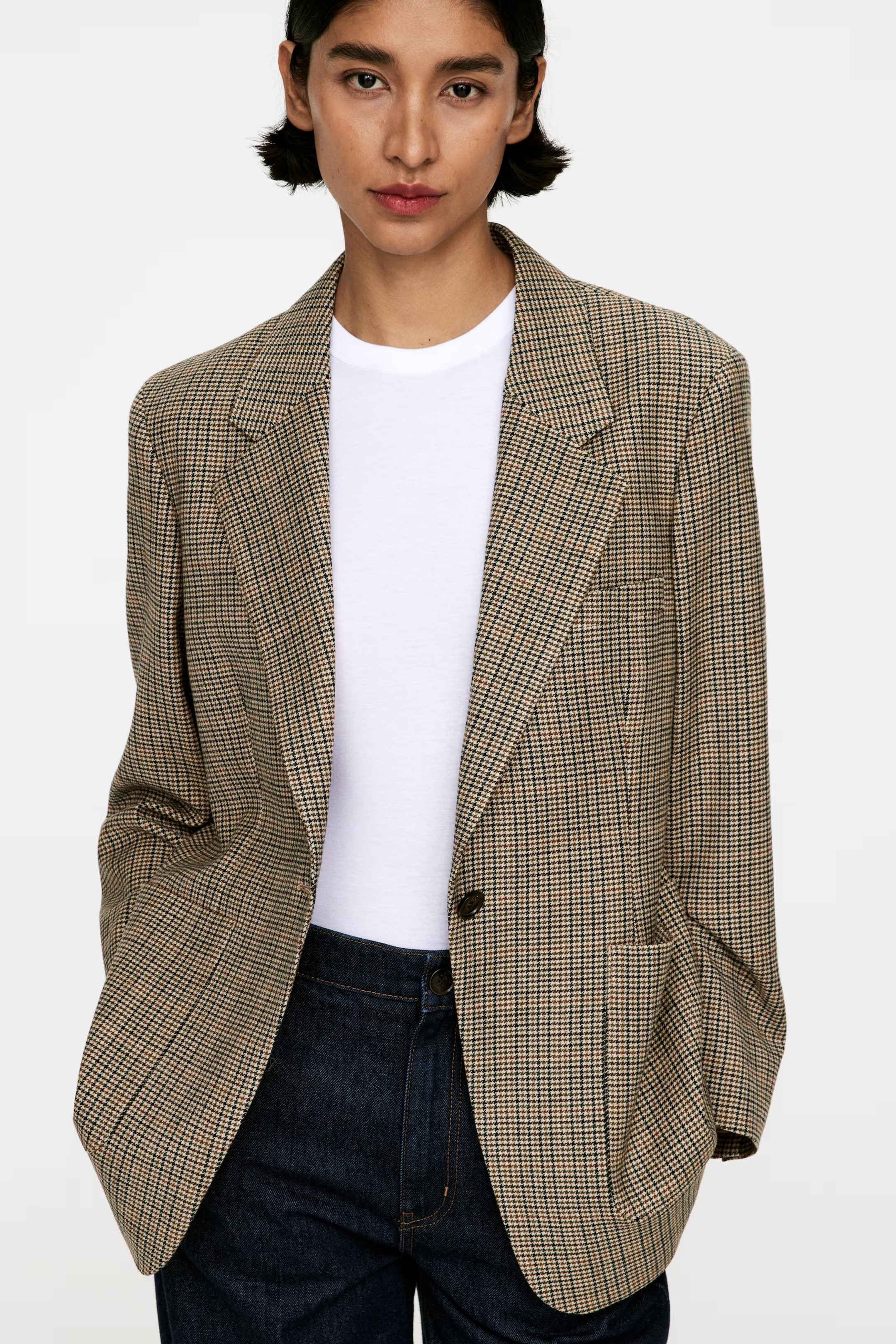 Relaxed Wool-Blend Blazer | H&M (UK, MY, IN, SG, PH, TW, HK)