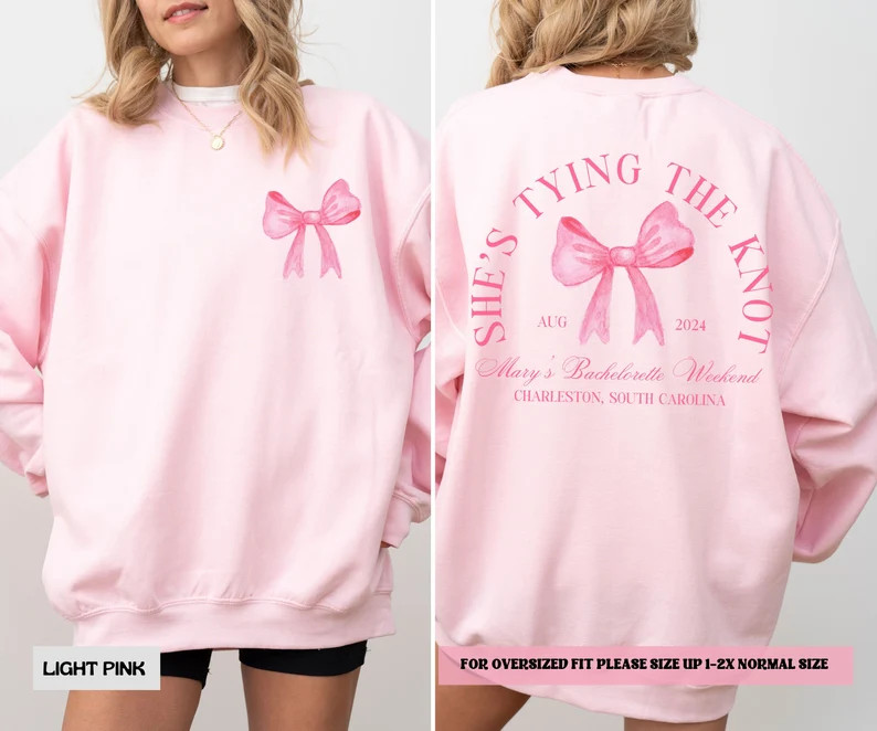 She's Tying the Knot Bachelorette Theme, Bows and Ties Bachelorette, Coquette Bow Bachelorette, L... | Etsy (US)