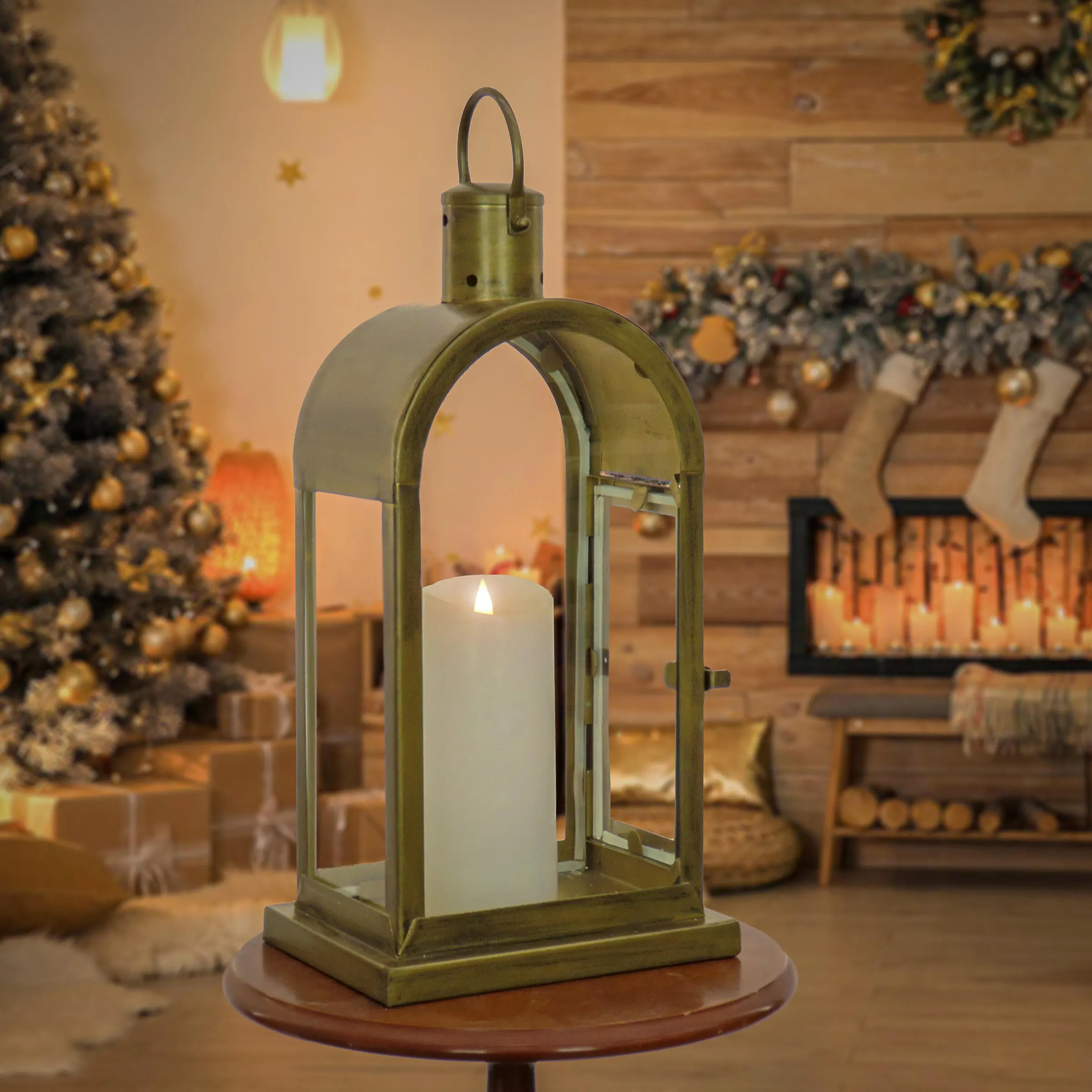 National Tree Company Arched Candle Holder, Antique Bronze | Ashley
