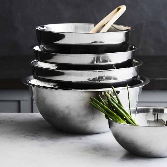Stainless-Steel Restaurant Mixing Bowls | Williams-Sonoma
