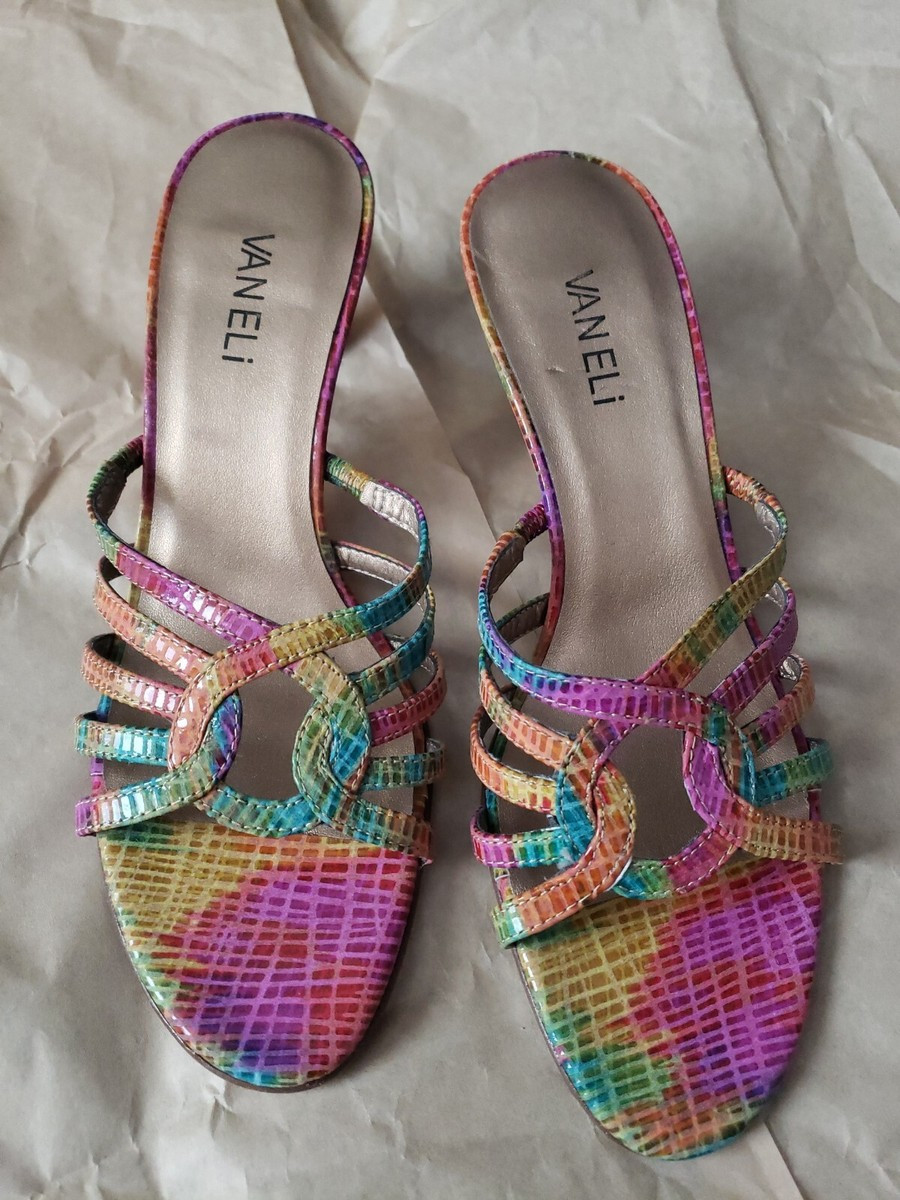VANELI VERO CUOIO MULESHOE RAINBOW NEW SIZE 8 S | eBay US