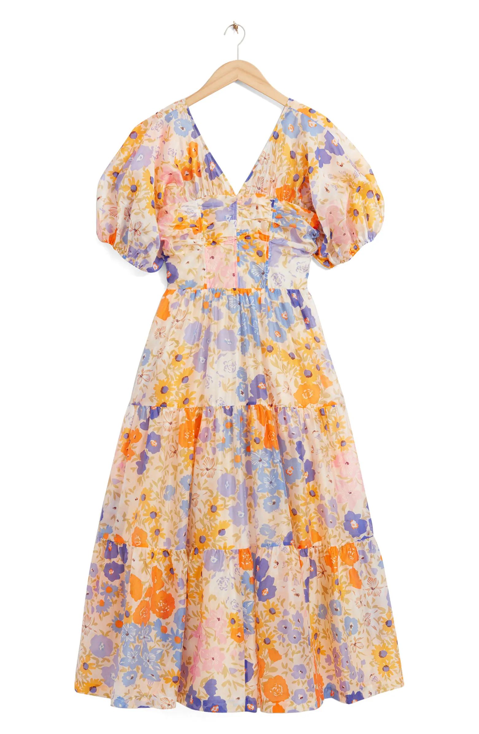 Floral Print Puff Sleeve Dress | Nordstrom