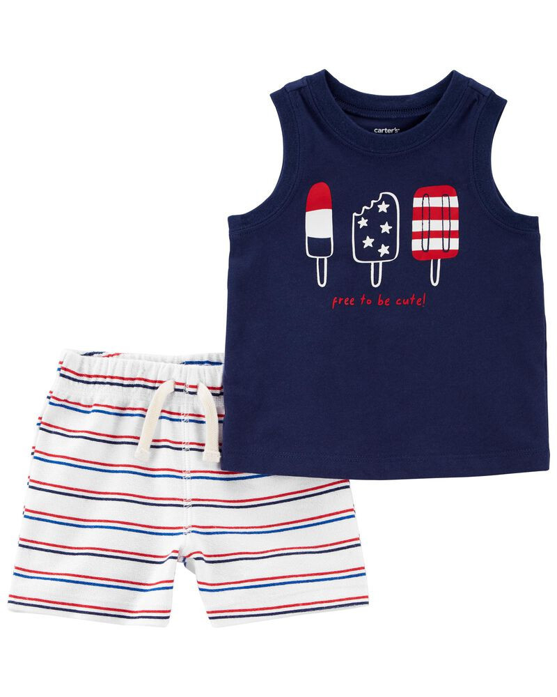 Baby 2-Piece 4th Of July Tank & Short Set | Carter's
