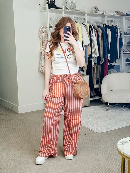 FreePeople lookalike pants from Amazon wearing size medium. 

Summer outfit. Amazon outfit. 

#LTKFindsUnder50 #LTKStyleTip #LTKMidsize