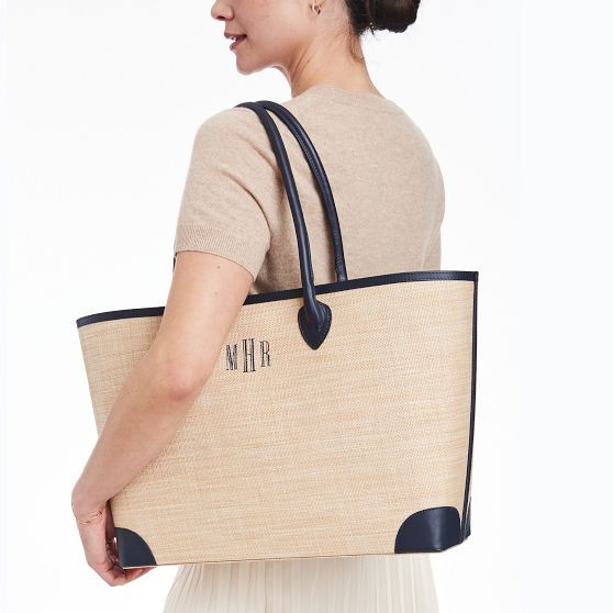Montauk Raffia Tote | Mark and Graham