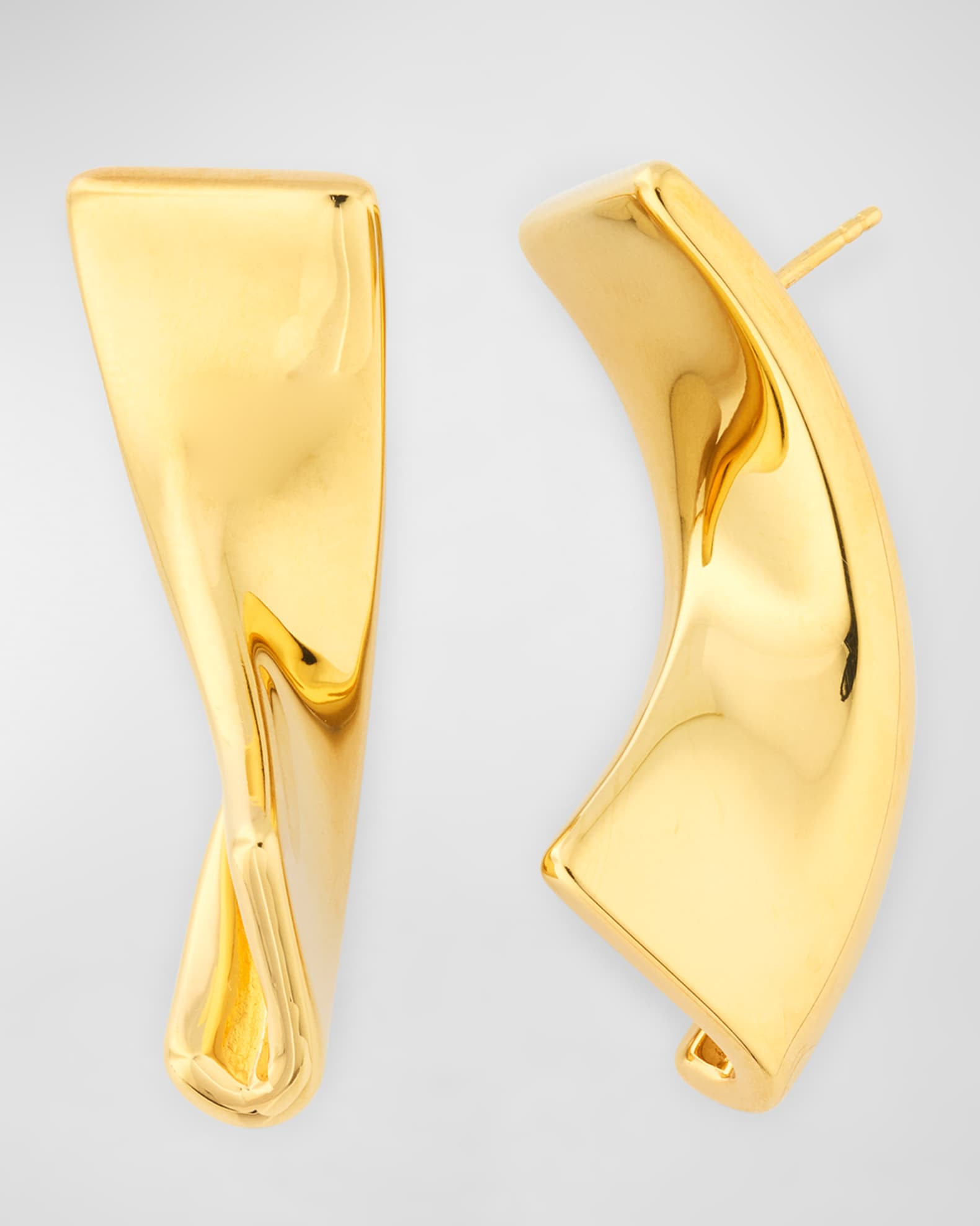 Jacquemus Les Boucles J Earrings, Light Gold | Neiman Marcus