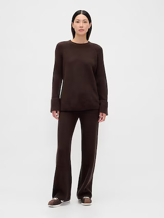 CashSoft Shaker-Stitch Boyfriend Sweater | Gap (US)