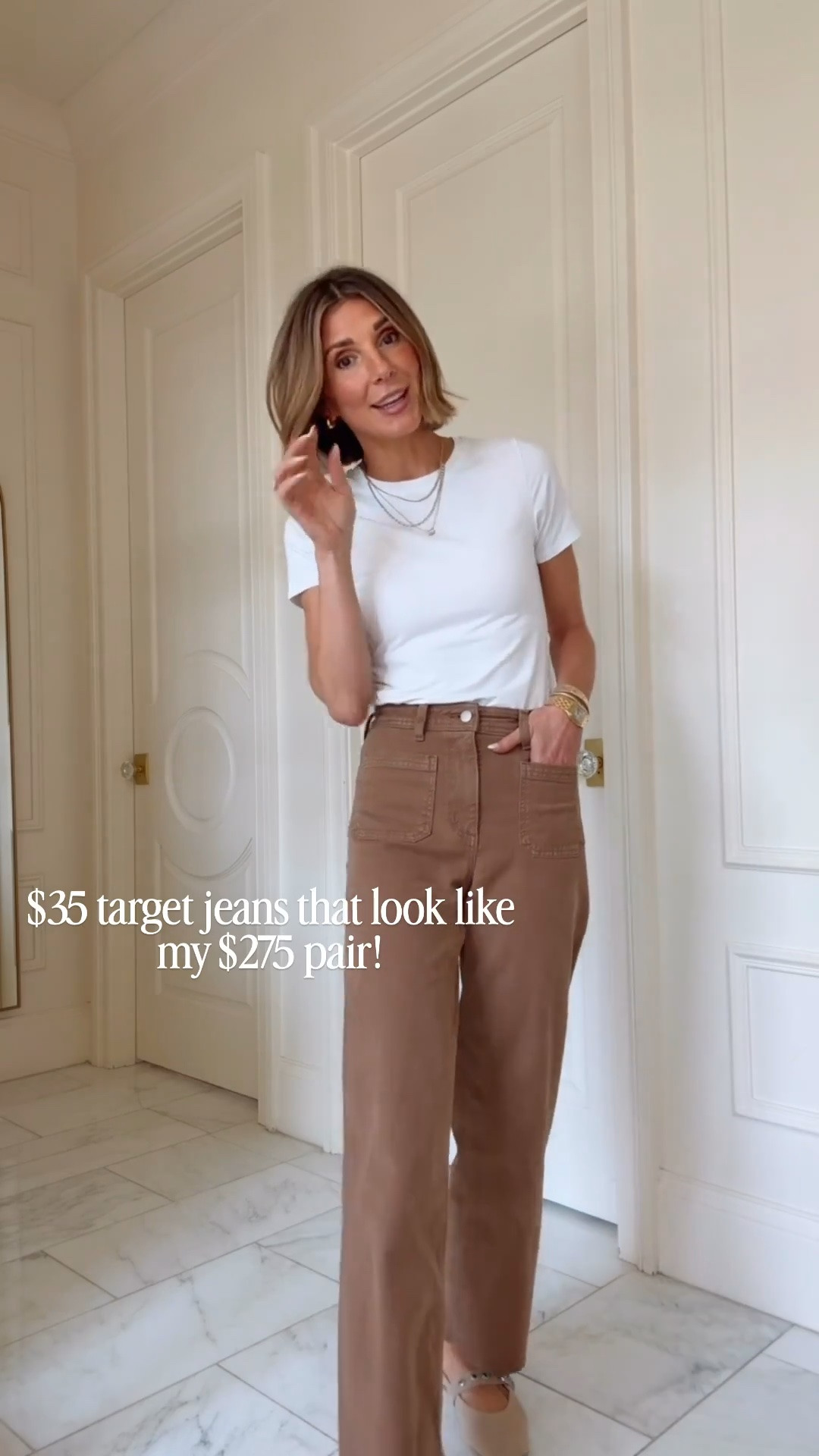I cannot believe these jeans are @Target they look so  similar  to pair I have that are $259. In 5'7 wearing size 2 these fit tts