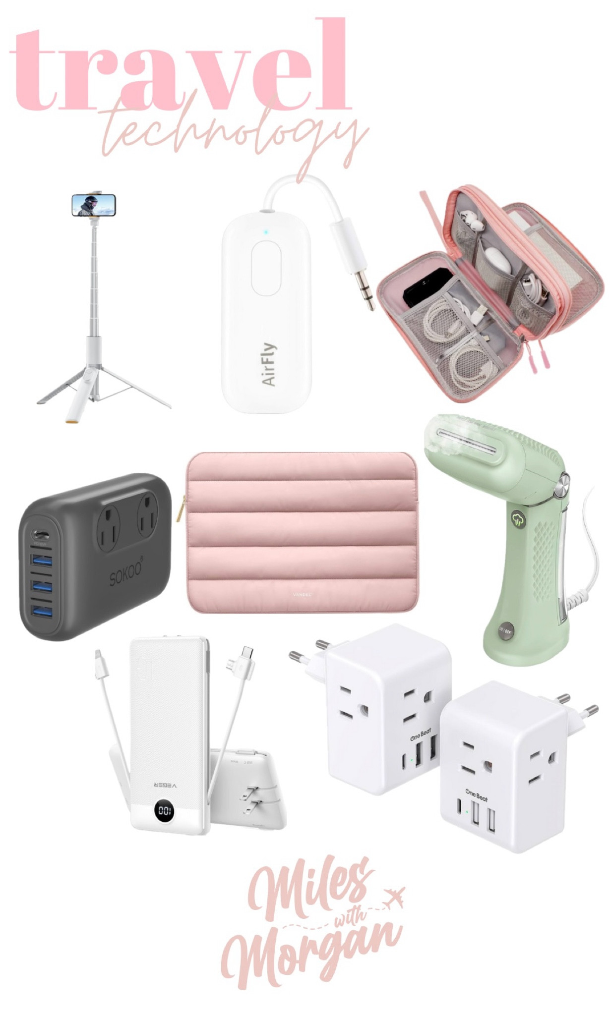 All my travel essentials: TECHNOLOGY wise. An adapter is key! 

#LTKSaleAlert #LTKTravel #LTKFindsUnder50