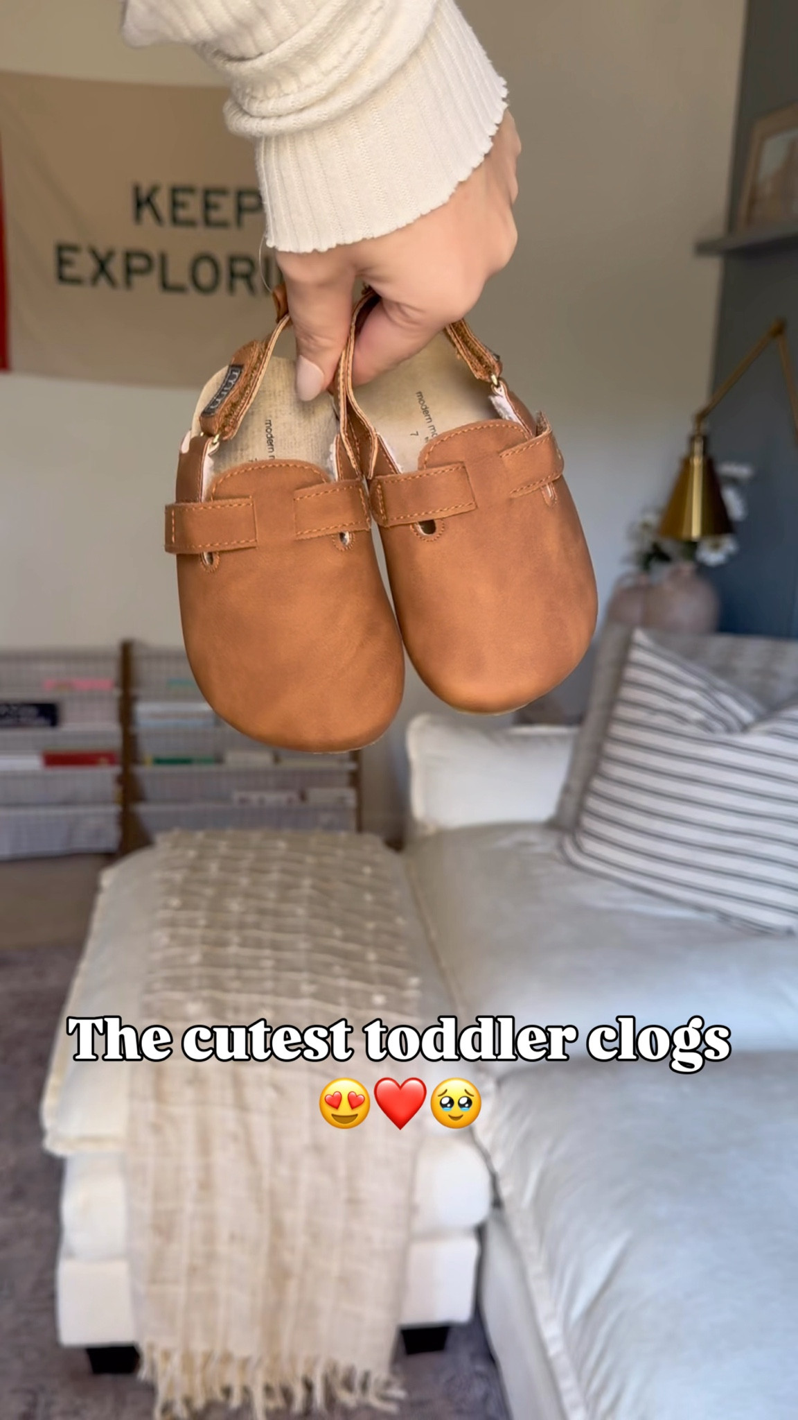 The cutest toddler clogs from Amazon! Love the Velcro straps on these! So cozy & cute! 🥰 

#LTKFamily #LTKShoeCrush #LTKKids