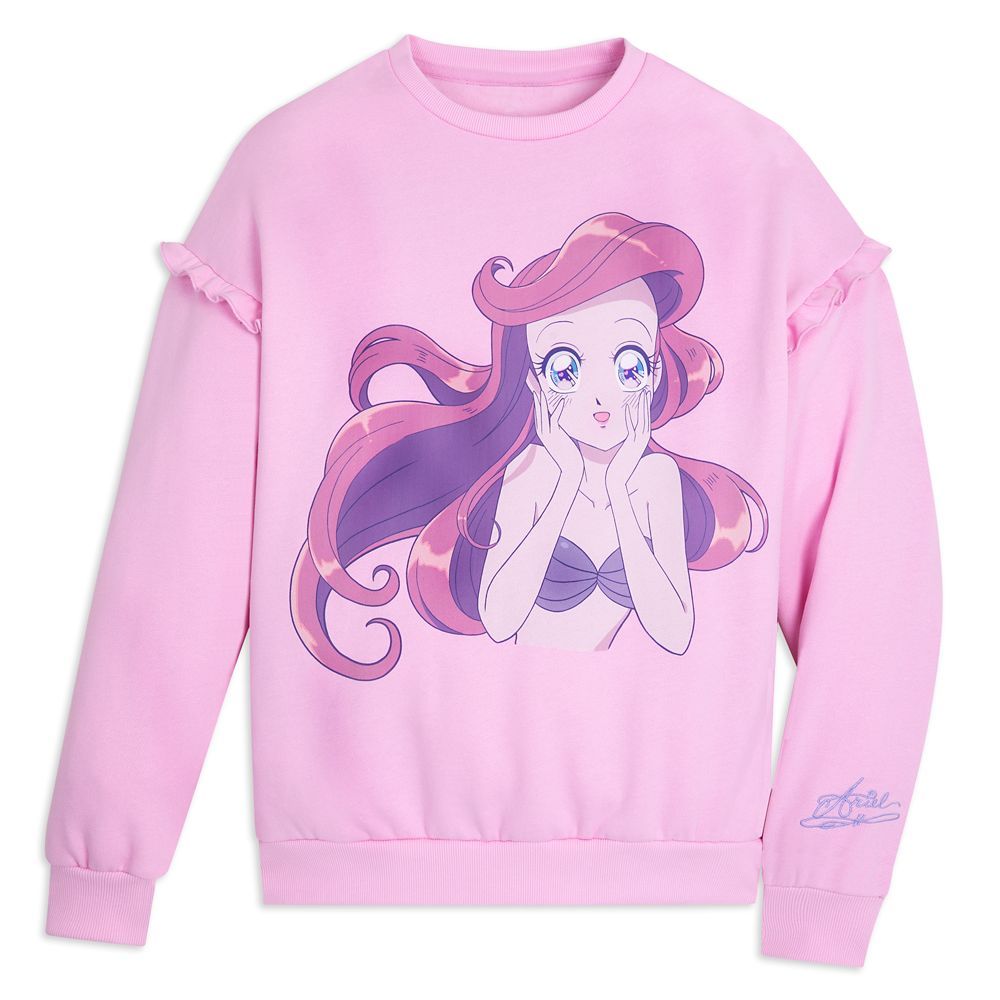 Ariel Anime Pullover Sweatshirt for Adults by Cakeworthy – The Little Mermaid | Disney Store