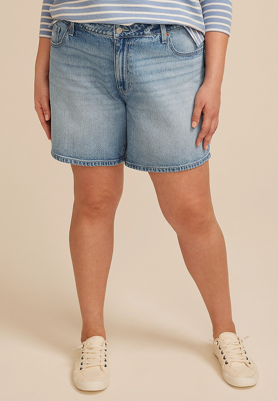 Plus Size m jeans by maurices™ High Rise 7in Relaxed Short | Maurices