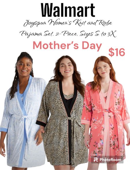 Theee peice summer pajamas set from Joyspun @walmart. Great Mother’s Day Gift. 
Sizes S-3X

#mothersday
#pajamas 
#giftsforher

#LTKfindsunder50 #LTKGiftGuide