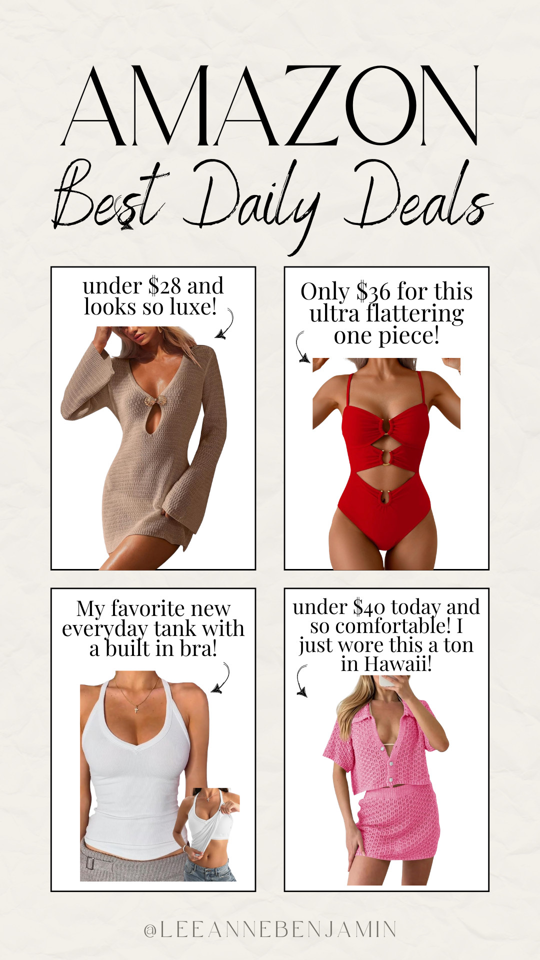 Top daily deals on Amazon today!  

 

#LTKSaleAlert #LTKSwim #LTKTravel