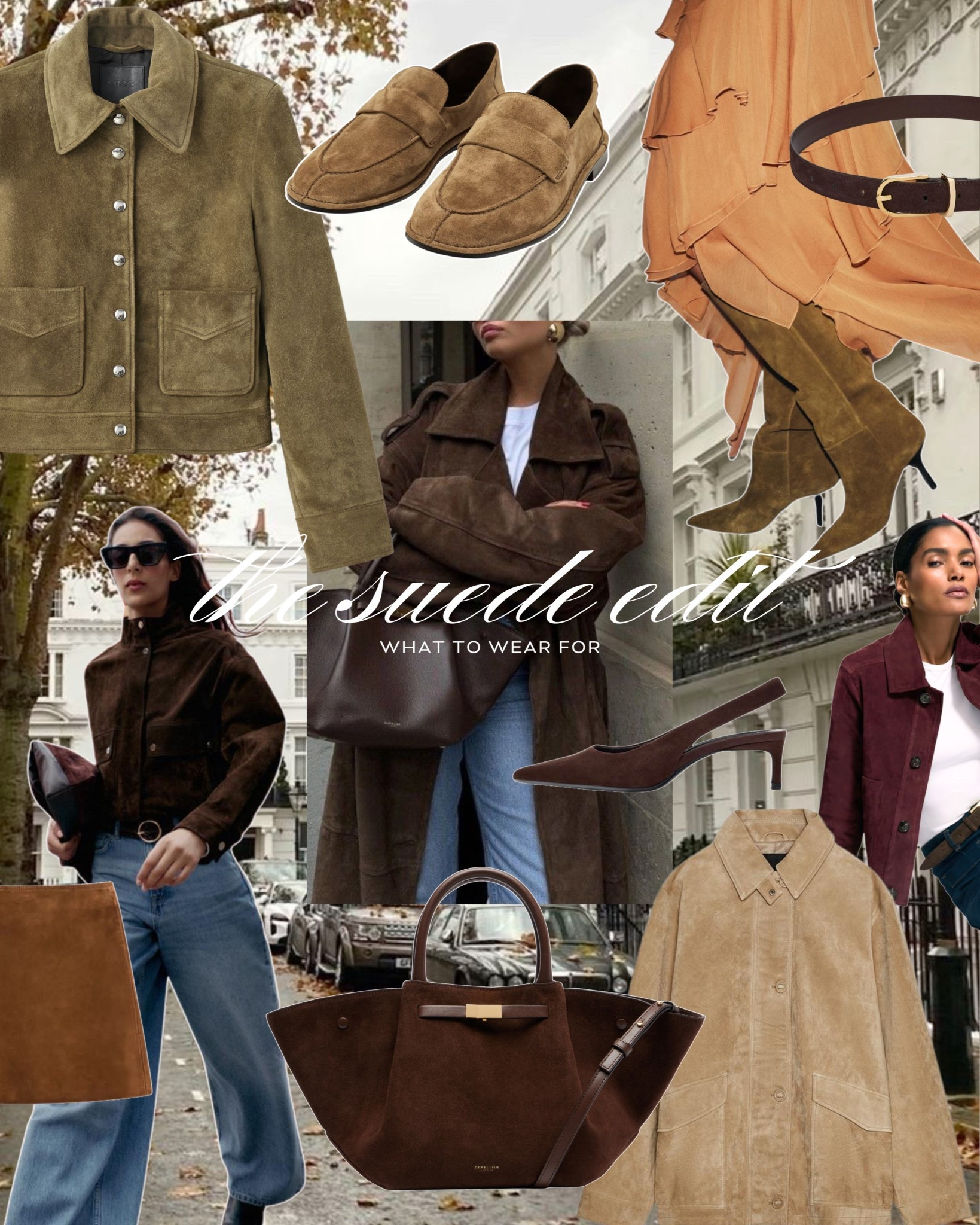The Suede Edit 🍂 

Autumn fashion / suede jacket / demellier tote bag 

#LTKstyletip #LTKuk #LTKautumn