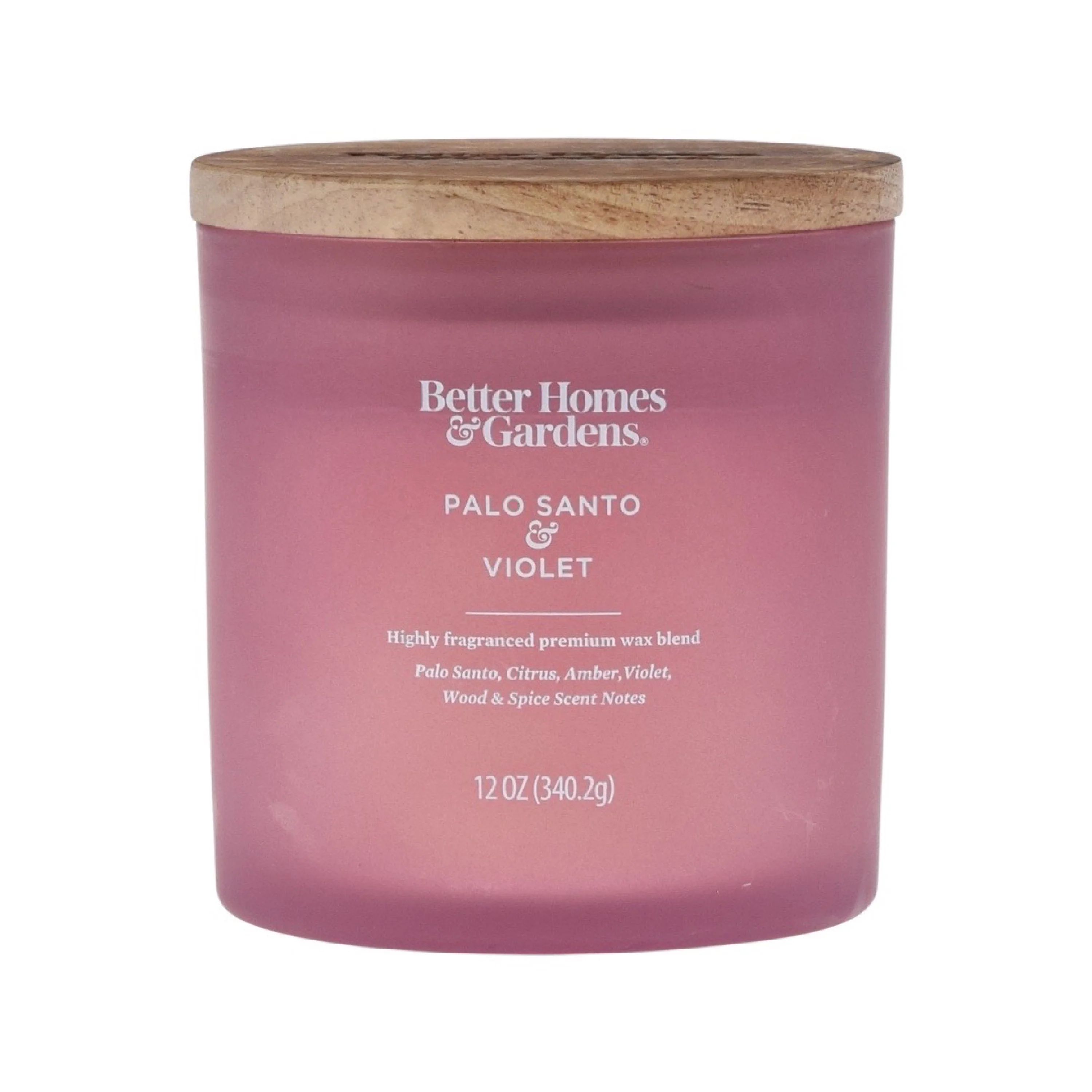 Better Homes & Gardens 12oz Palo Santo & Violet Scented 2-Wick Jar Candle - Walmart.com | Walmart (US)