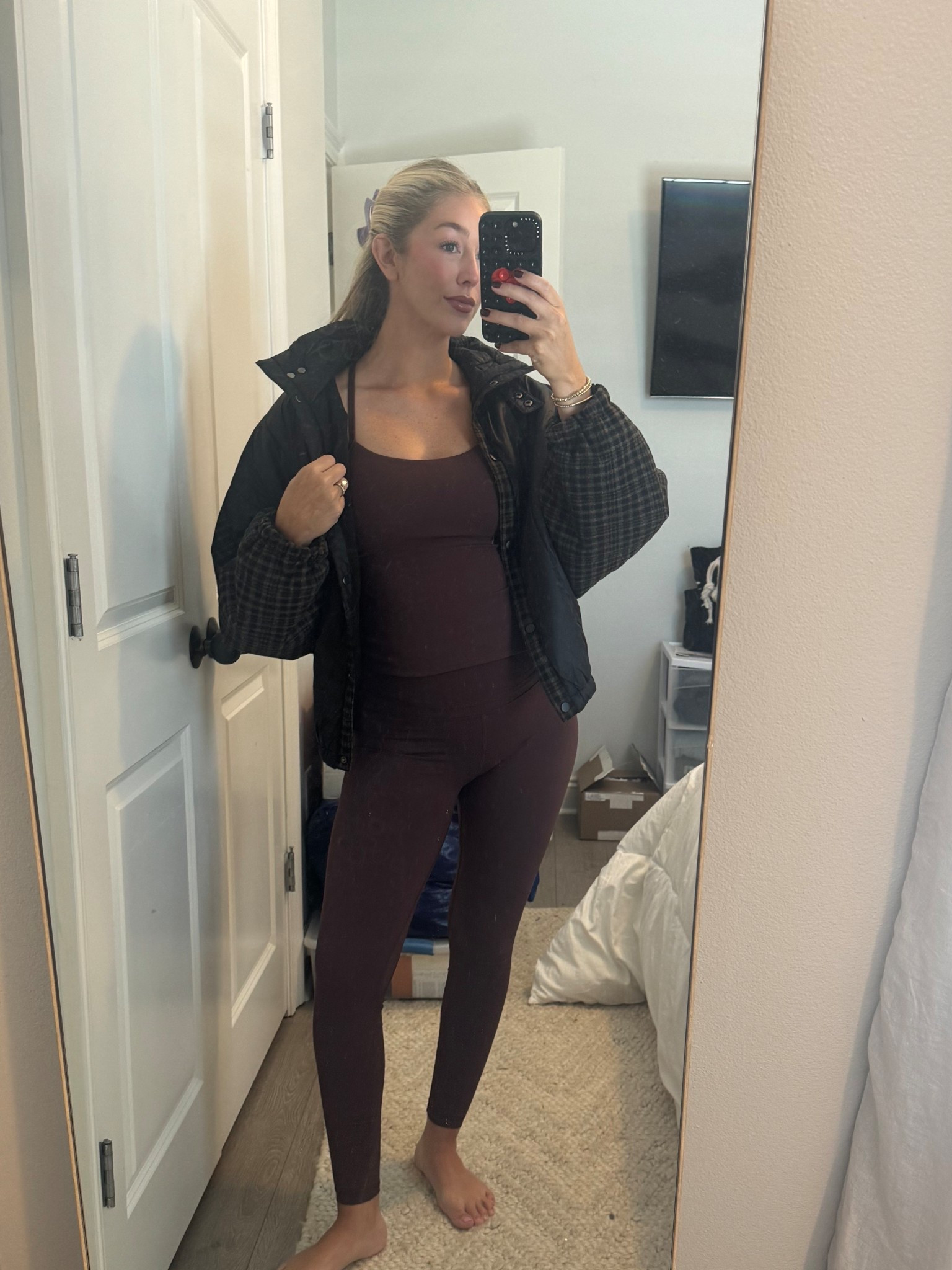 Crz Yoga is always gonna be my go to and I’m obsessed with this set! 
Top: small
Bottoms: small
Jacket: medium (and so lightweight great fall/winter transitional puffer) 

#LTKSeasonal #LTKBump #LTKActive