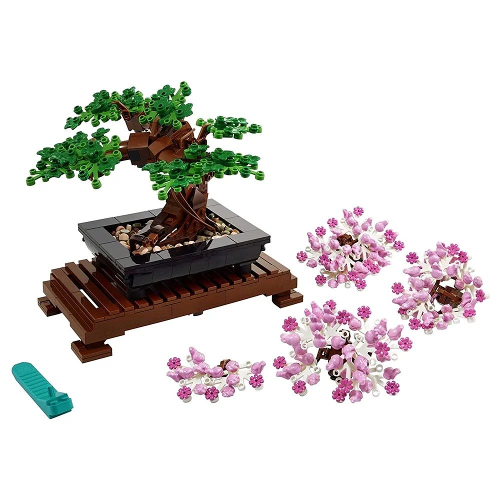 LEGO Icons Bonsai Tree Building Set, Features Cherry Blossom Flowers, Adult DIY Plant Model, Crea... | Walmart (US)