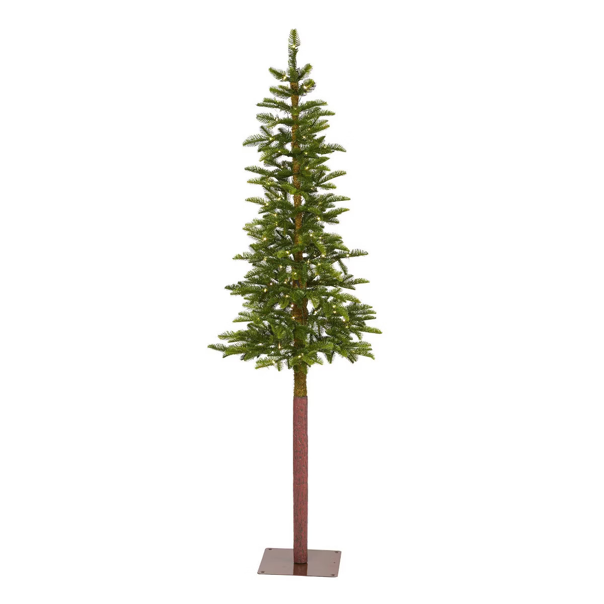 6ft Nearly Natural Pre-Lit LED Alaskan Alpine Artificial Christmas Tree Clear Lights | Target