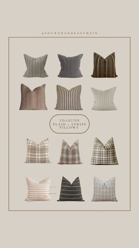 collected // stripe and plaid pillows 

amber interiors
amber interiors dupe
pillow roundup
affordable pillows 

#LTKhome