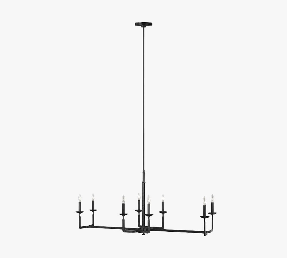 Hamrick Iron Linear Chandelier | Pottery Barn (US)