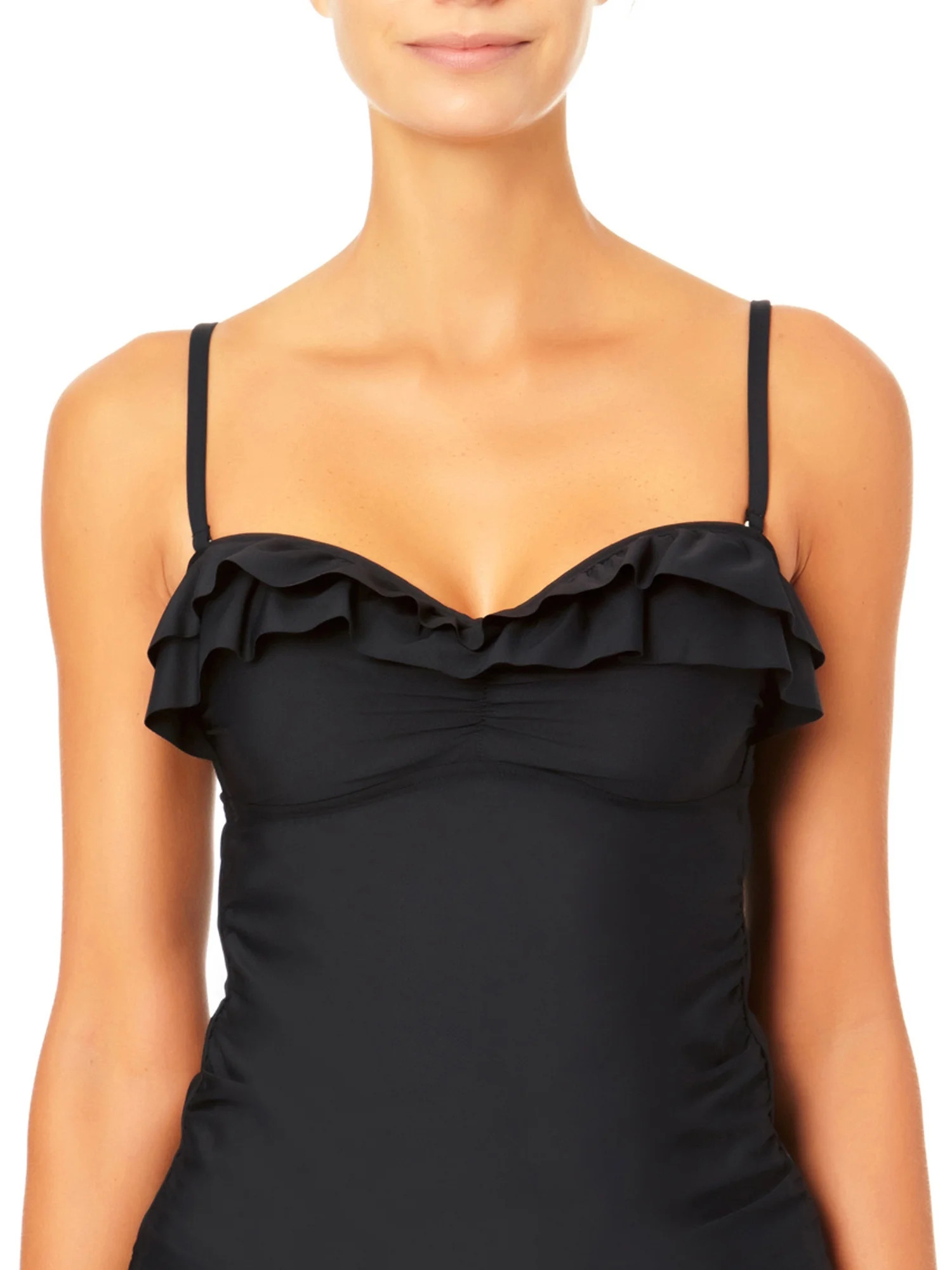 Time and Tru Women's and Women's Plus Size Tankini Swim Top | Walmart (US)