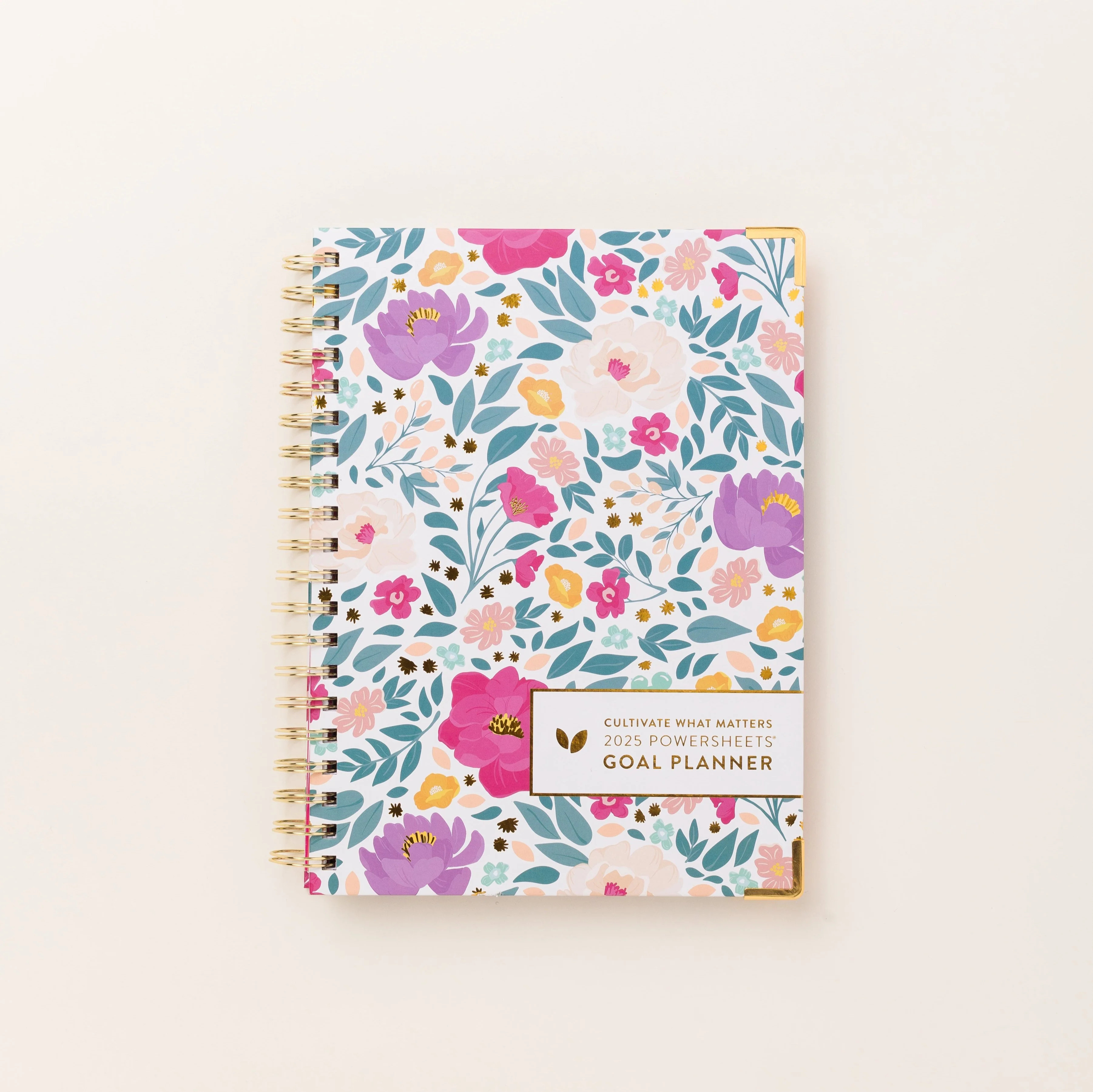 2025 One-Year PowerSheets® Goal Planner | Blooms | Cultivate What Matters