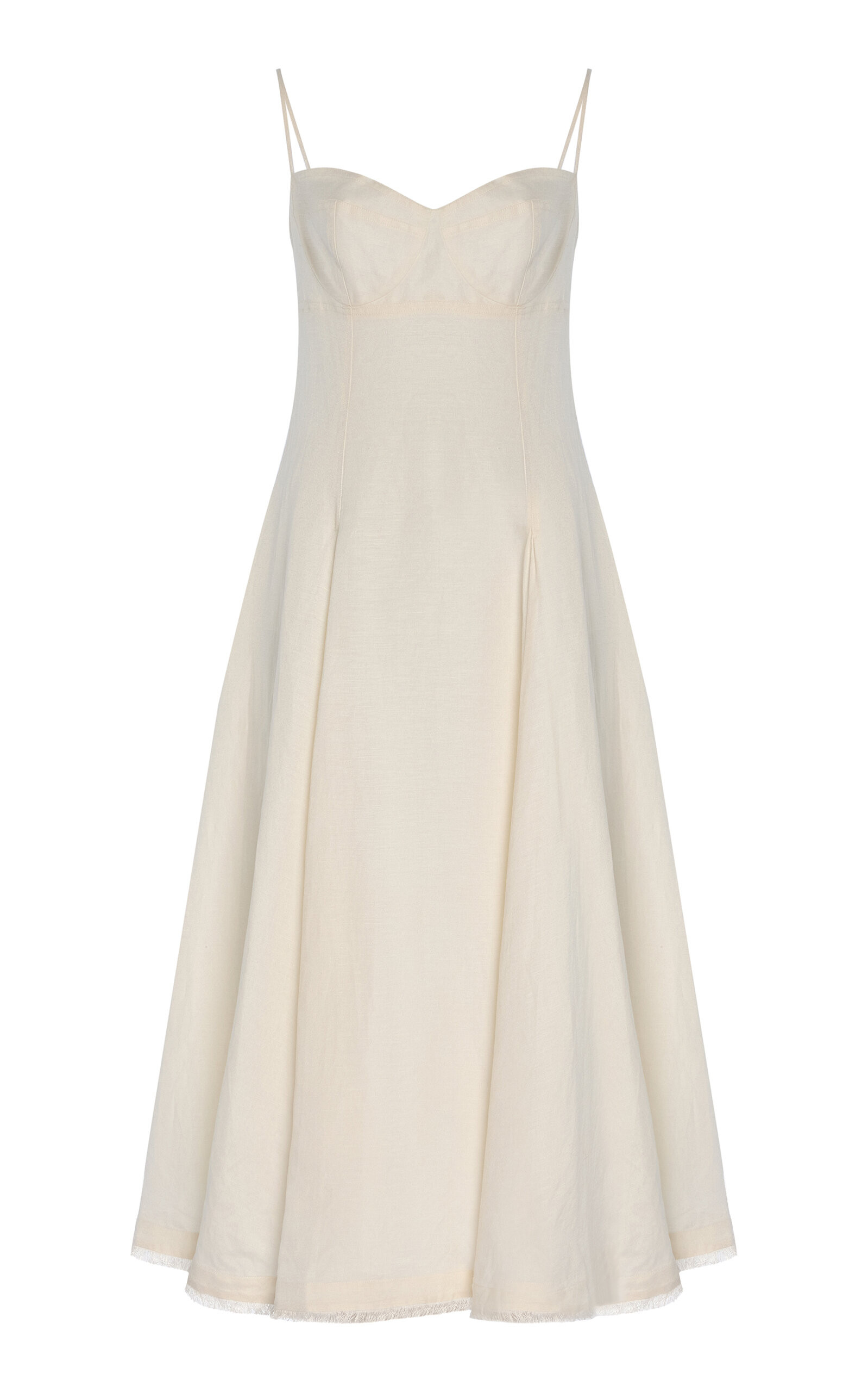 Analise Linen-Blend Bustier Midi Dress | Moda Operandi (Global)