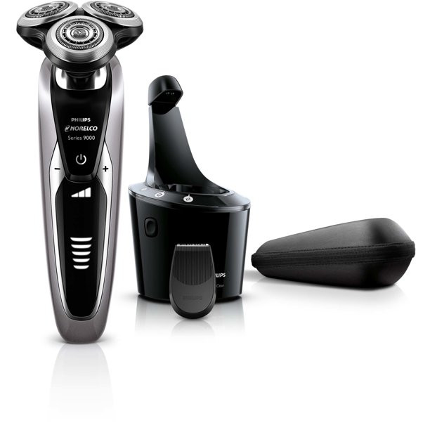 Philips Norelco 9300 Rechargeable Wet & Dry Electric Shaver with Smartclean, Travel Case, Click-O... | Walmart (US)