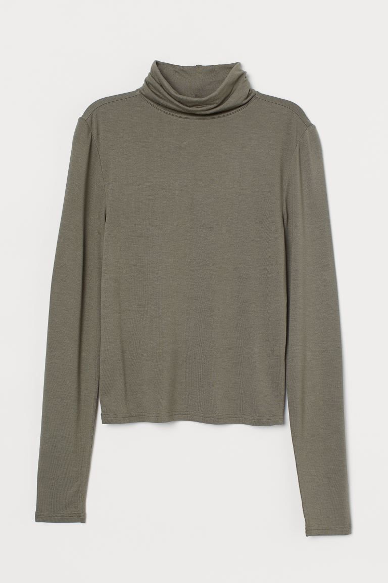 Short polo-neck top | H&M (UK, MY, IN, SG, PH, TW, HK)