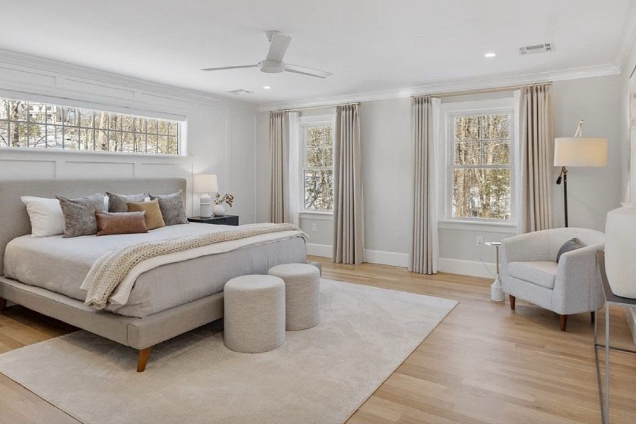 Bright and airy bedroom