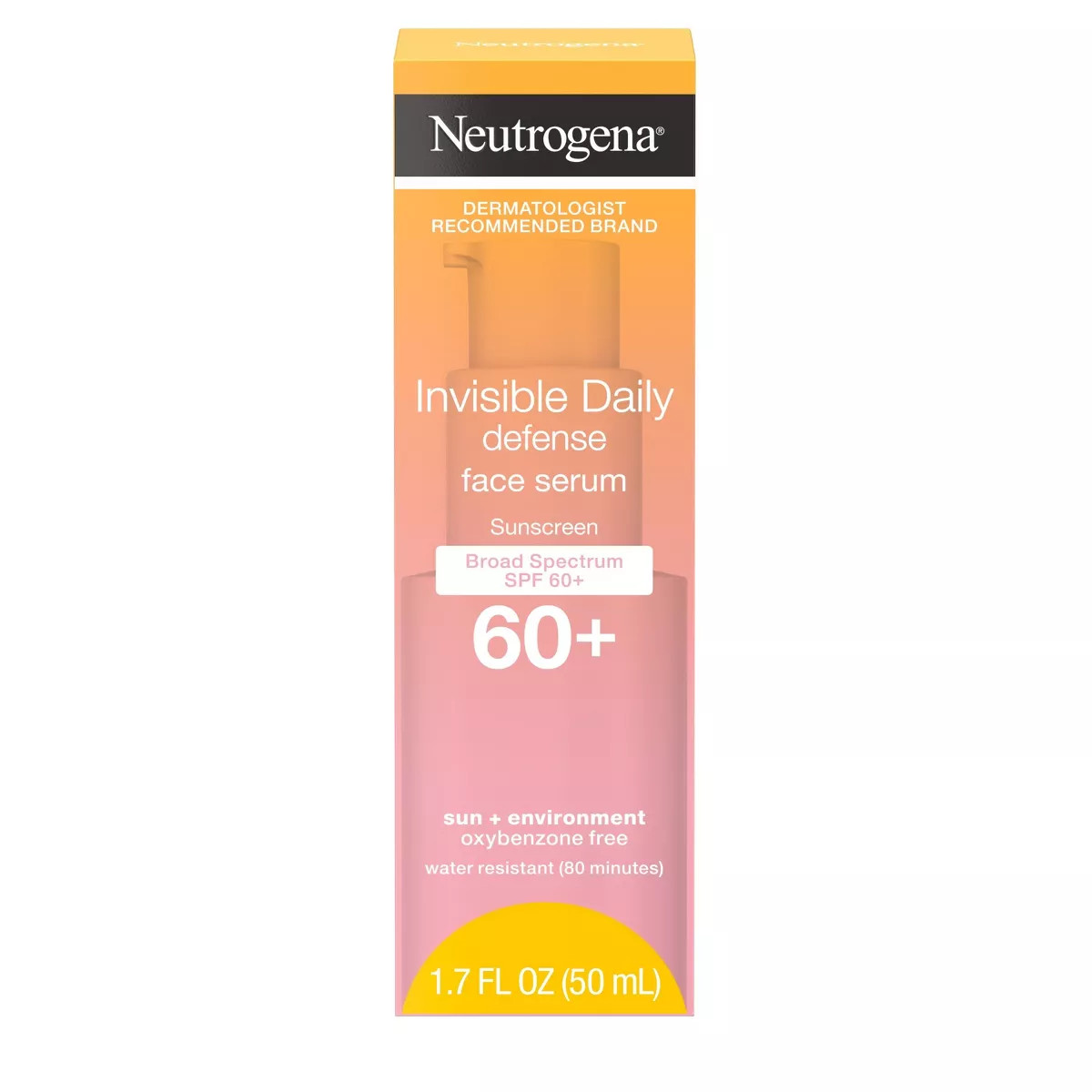 Neutrogena Invisible Daily Defense Sunscreen Face Serum - SPF 60 - 1.7 fl oz | Target