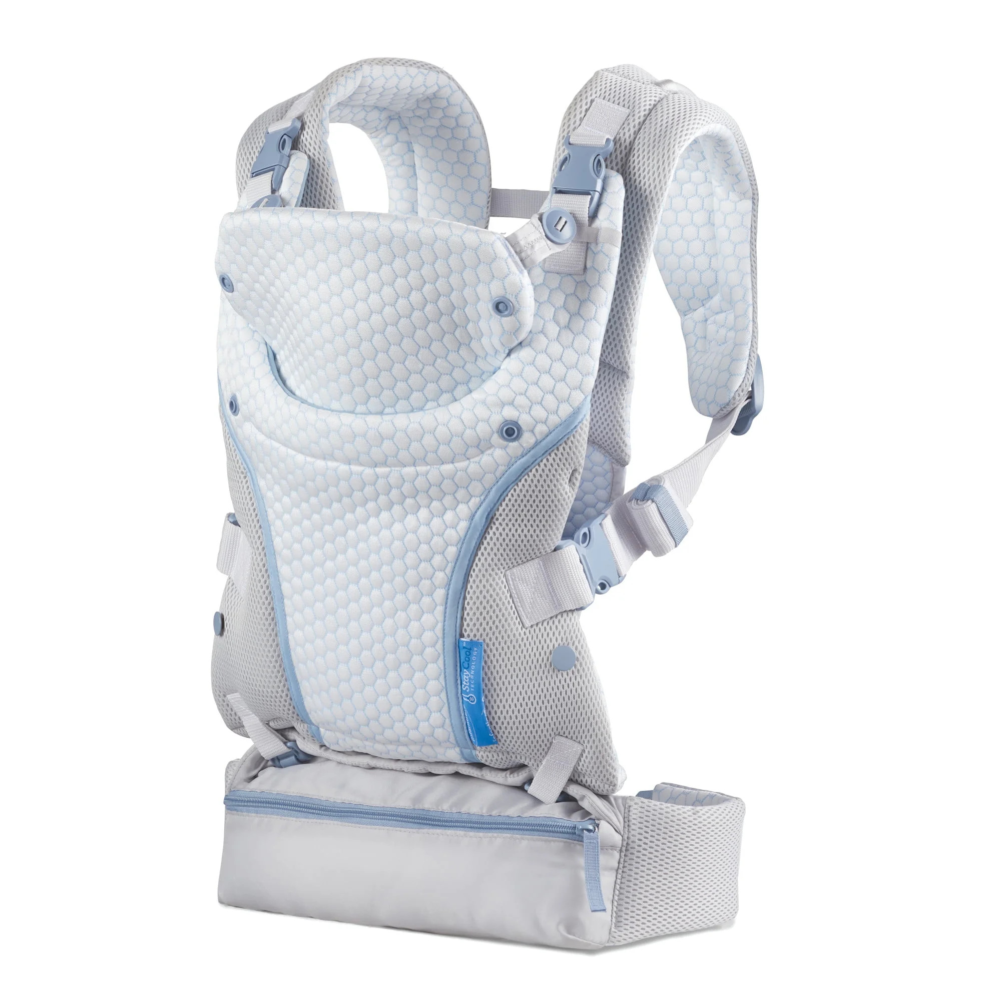Infantino StayCool 4-in-1 Temperature Conditioned Ergonomic Unisex Baby Carrier, 8-40lb, White | Walmart (US)
