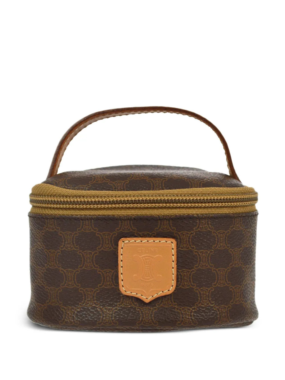 Celine Pre-Owned 1990-2000s Macadam vanity handbag - Brown | Farfetch Global