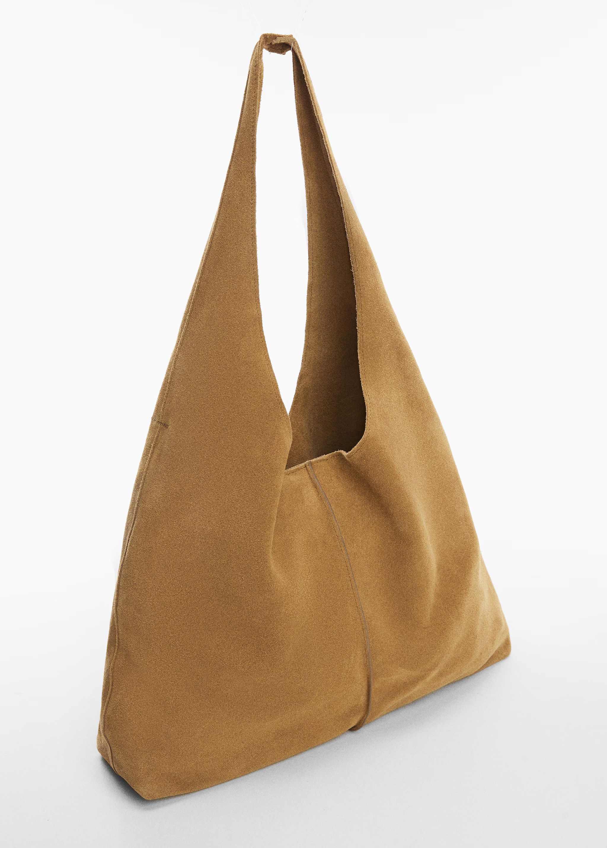 Leather shopper bag | MANGO (US)