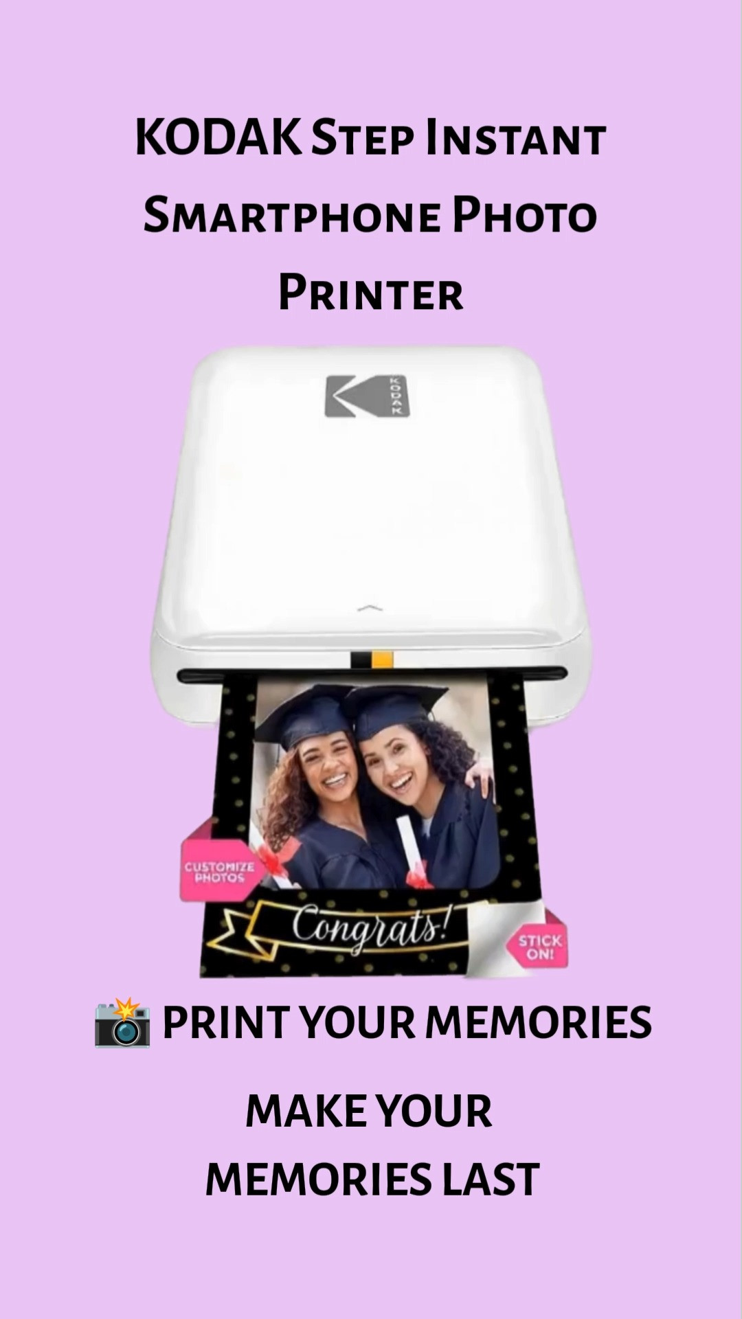📸 THE CUTEST GADGET FOR MEMORY MAKERS 📸

If your camera roll is full of memories you'll never print, the KODAK Step Instant Smartphone Photo Printer is about to become your new favorite gadget. This portable printer instantly transforms your favorite photos into adorable 2x3" sticky-back prints straight from your phone.

💕 Prints photos directly from your smartphone
📸 Bluetooth compatible with iPhone & Android
✨ Pocket-sized and portable
🖼️ Sticky-back photo prints
🎨 Fun editing app included
✈️ Perfect for travel, scrapbooks & memory books

Whether you're creating a vision board, decorating your planner, making a scrapbook, documenting family memories, or printing vacation photos, this little printer makes it easy and fun.

#KodakStep #PhotoPrinter #ScrapbookIdeas #MemoryKeeping #AmazonFinds #CreativeLife #Journaling #VisionBoard #LTKHome #TechFavorites
 

 #LTKvlog #LTKSaleAlert #LTKTravel