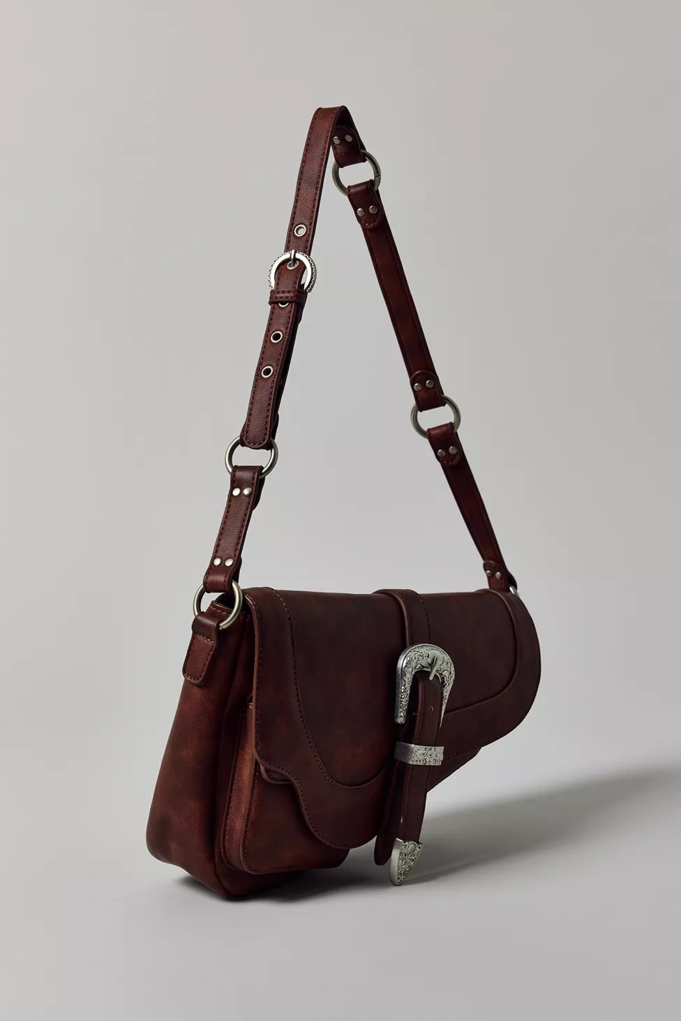 Sonny Faux Leather Saddle Bag | Urban Outfitters (US and RoW)