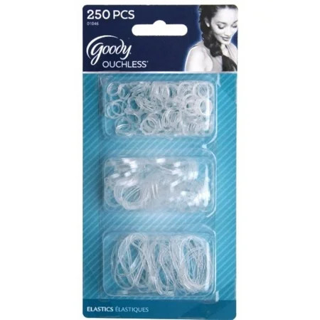 Goody Classics Polybands Elastics Clear 250 ea (Pack of 6) | Walmart (US)
