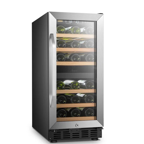 28 Bottle Dual Zone Freestanding/Built-in Wine Refrigerator | Wayfair North America