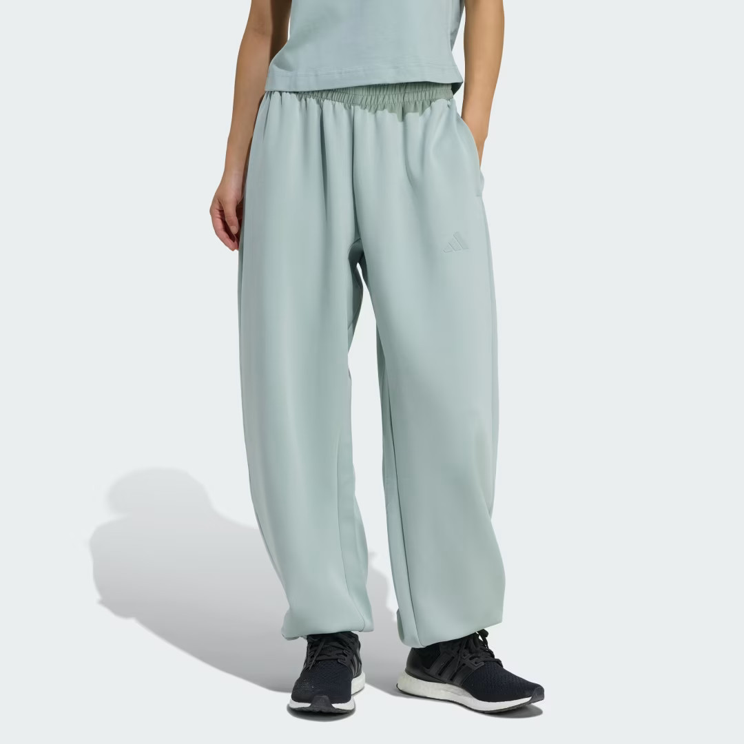 adidas Soft Lux Loose Pant Wonder Sage S - Womens Originals Pants | adidas (US)