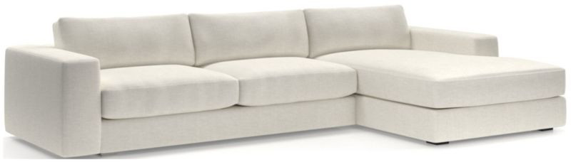 Oceanside 2-Piece Right-Arm Chaise Sectional | Crate & Barrel | Crate & Barrel