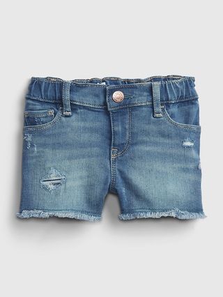 Toddler Shortie Demim Shorts with Washwell™ | Gap (US)