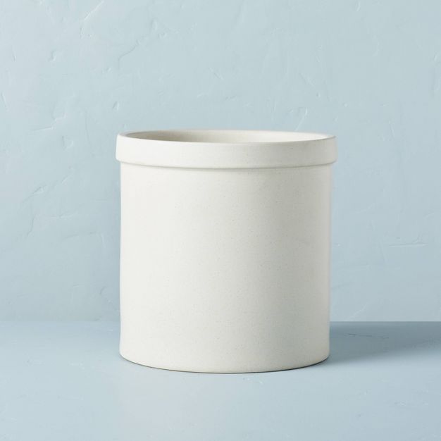 Glazed Stoneware Planter Pot Sour Cream - Hearth & Hand™ with Magnolia | Target